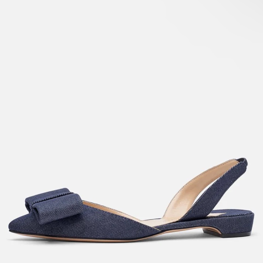 PAUL ANDREW DENIM FLATS